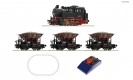 51159 Roco Analogue Starter Set: Steam locomotive BR 80 with freight train